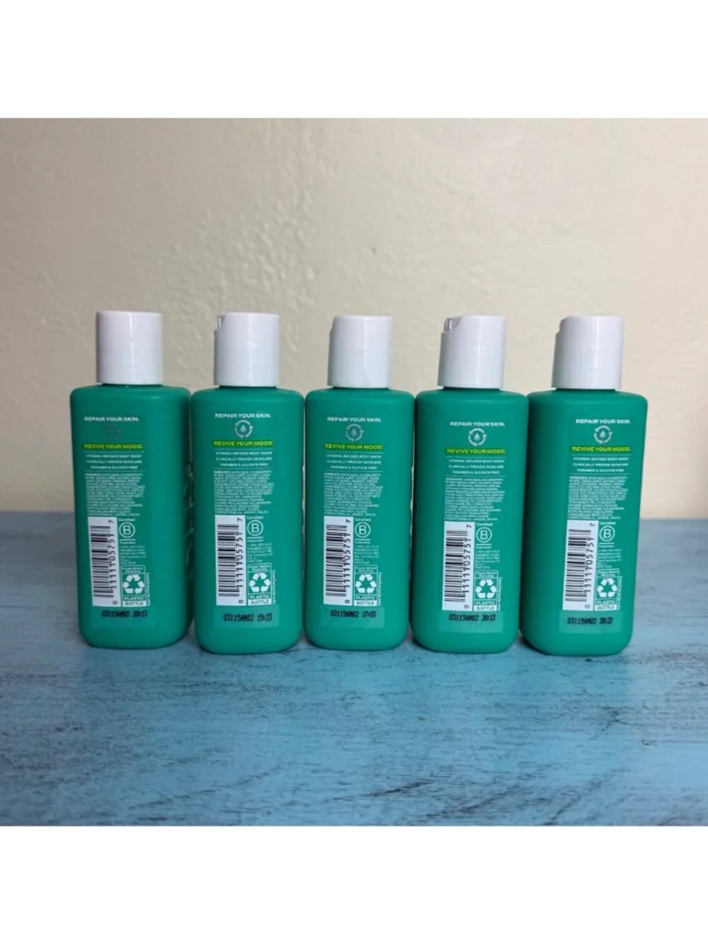 5X Olly Revive Mood & Skin Body Wash 3 Fl Oz With Magnesium & Vitamin B12